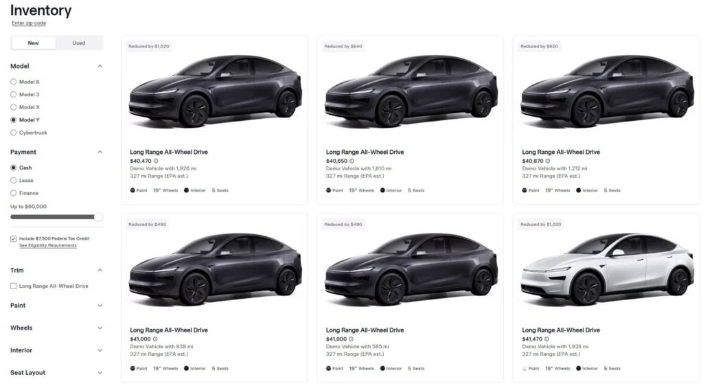 Tesla Kicks Off First Discounts On Model Y Juniper